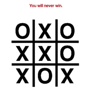 Impossible Tic Tac Toe 